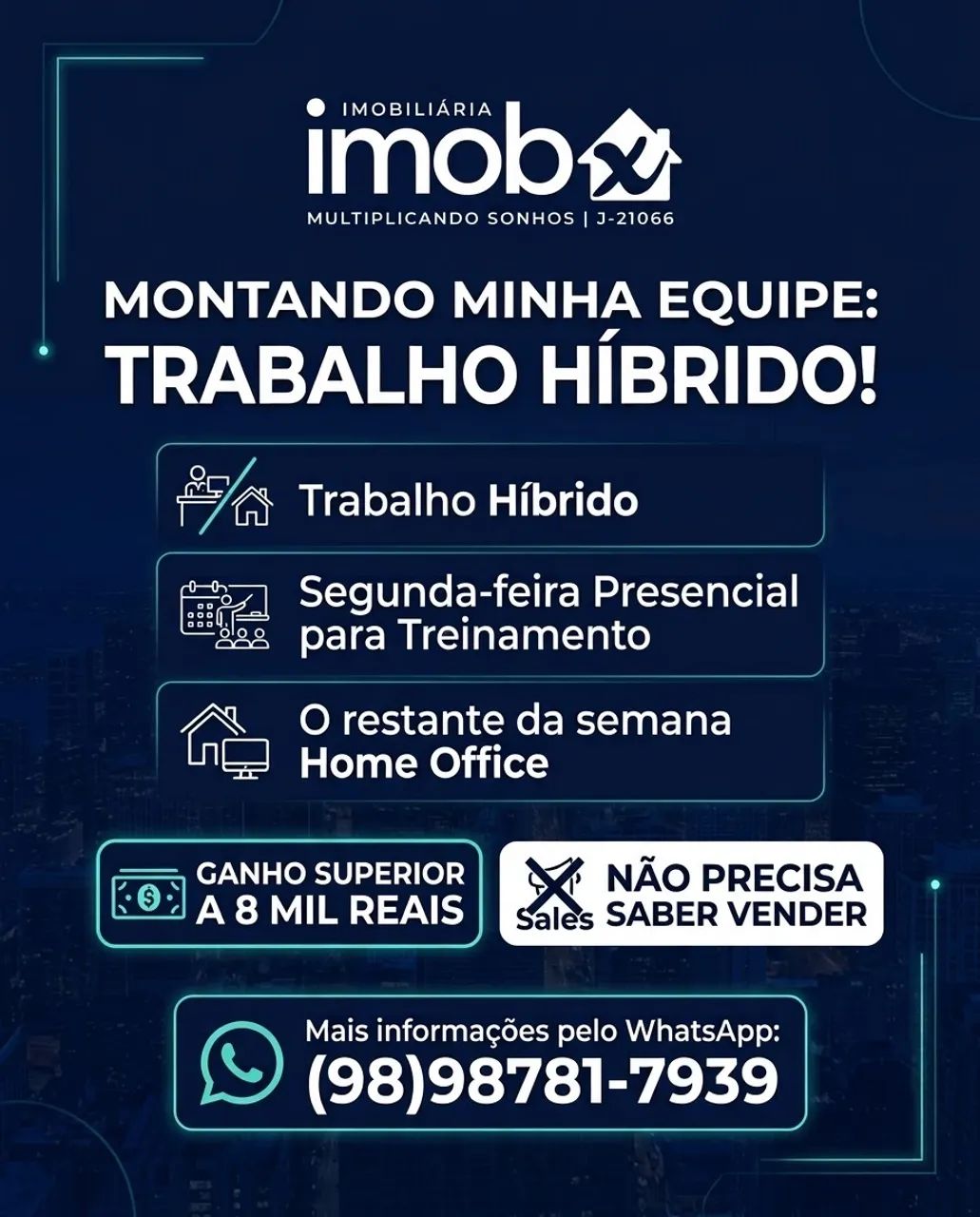 Vaga disponível Híbrido 
