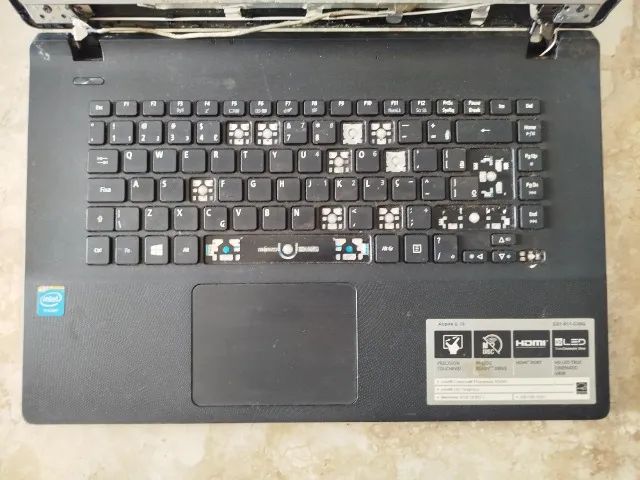 Notebook AcerES1-511-C35Q Celeron N2840,  2GB DDR3, tela 15,6 de polegadas Com defeito - Foto 2