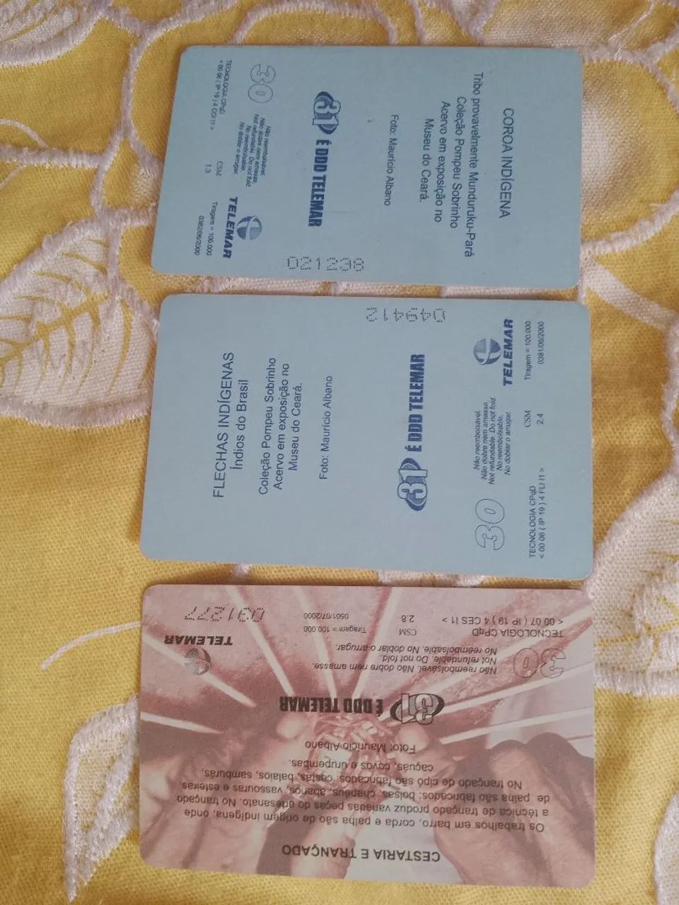 Cartão telefônico tema indigena - Foto 3