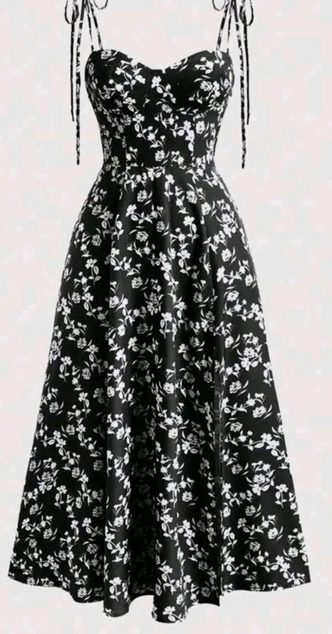 Vestido Longo Florido 