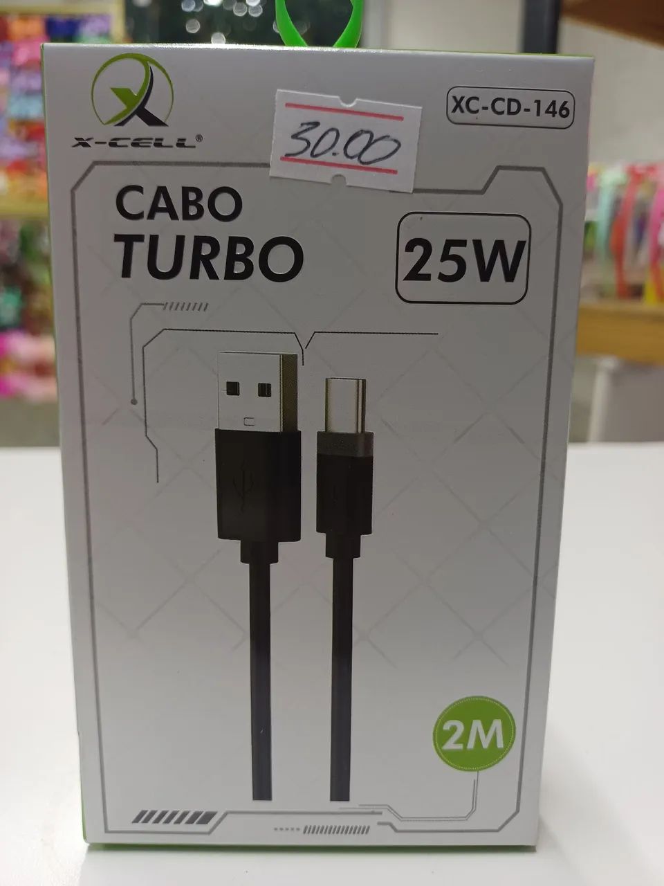 Cabo tipo C Turbo 25 watts  Xcell