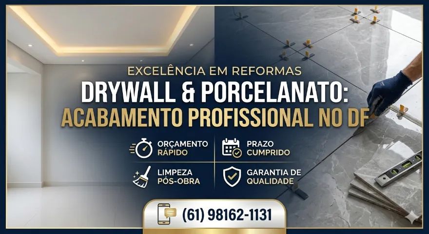 Drywall e porcelanato 