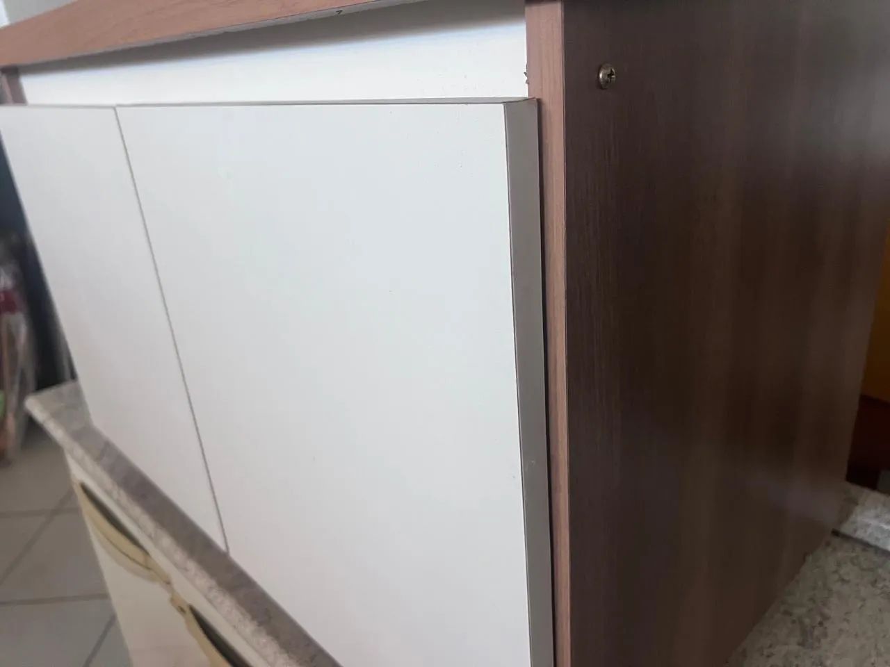 Armário Multiuso Compacto 2 Portas com Prateleira e Rodinhas  - Foto 3