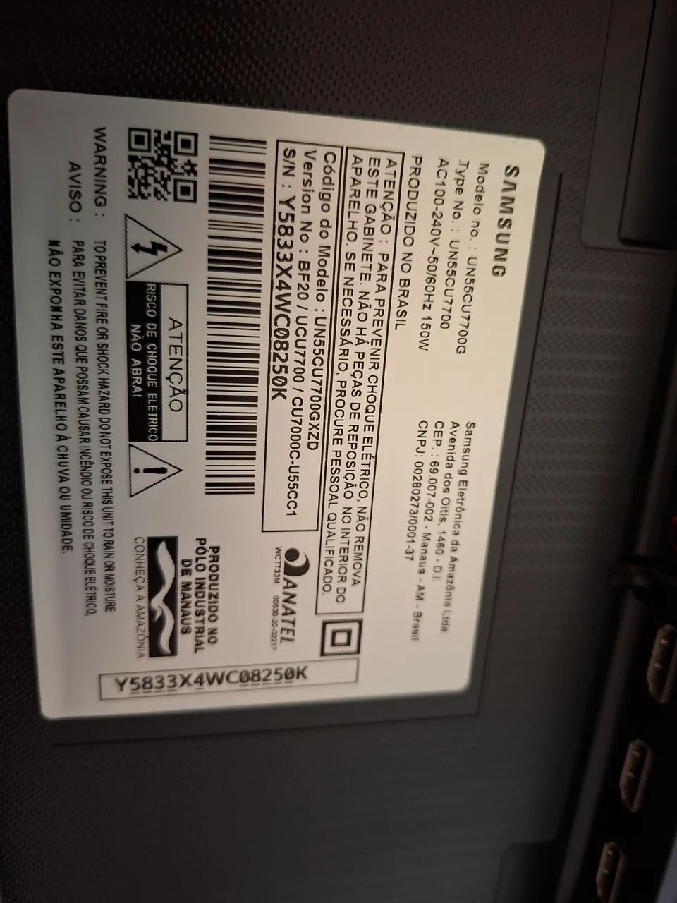 Vendo TV Samsung 4 K modelo UN55CU7700 - Foto 5