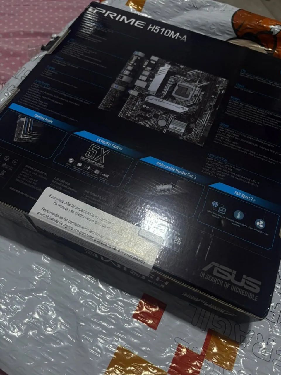 ASUS PRIME H510M-A - NOVA, NUNCA USADA