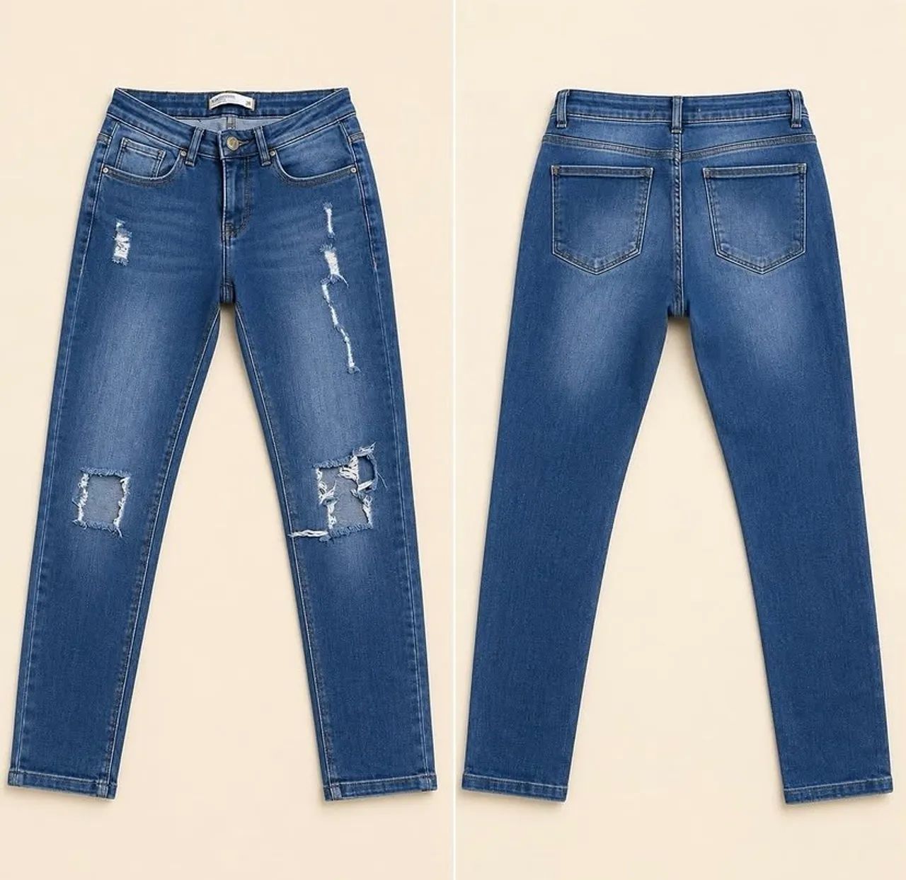 CALÇA JEANS FEMININA AZUL
