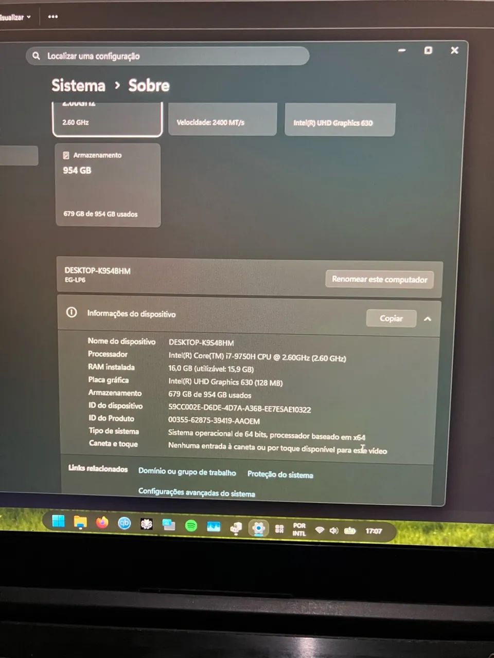 Notebook Gamer i7 de 9th e rtx 2060 - Foto 4