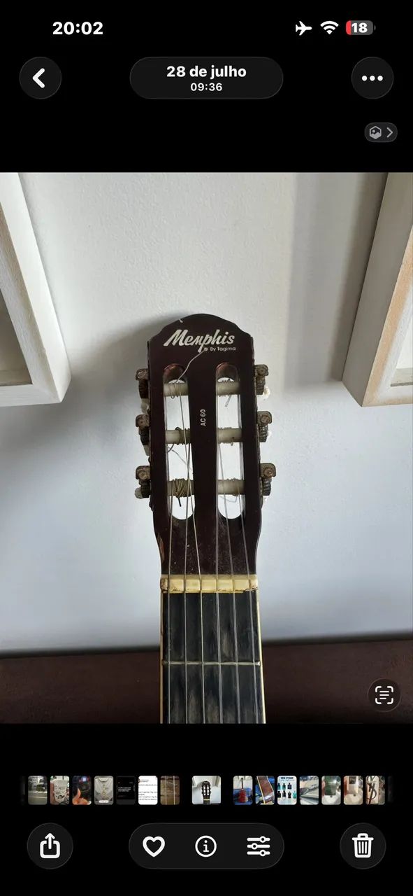 Violão menphis elétrico - Foto 5