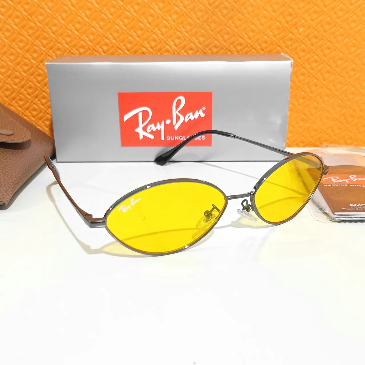 Óculos de sol Ray ban Kai Bio Based lançamento amarelo novo - Foto 5
