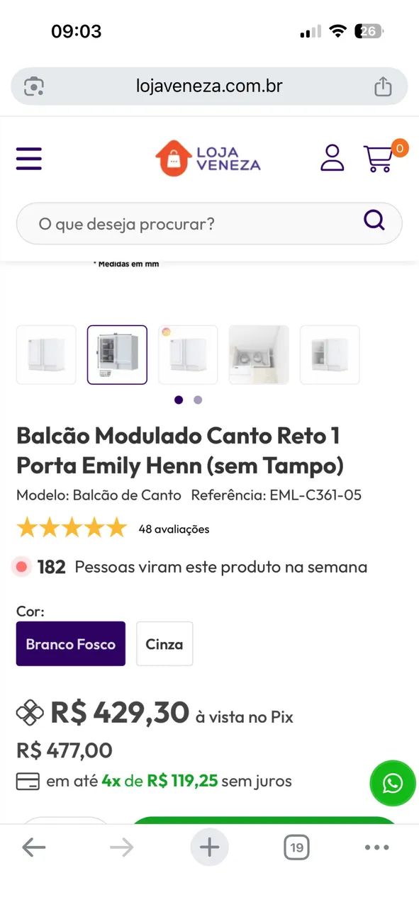 Móvel americano 1 porta  - Foto 4