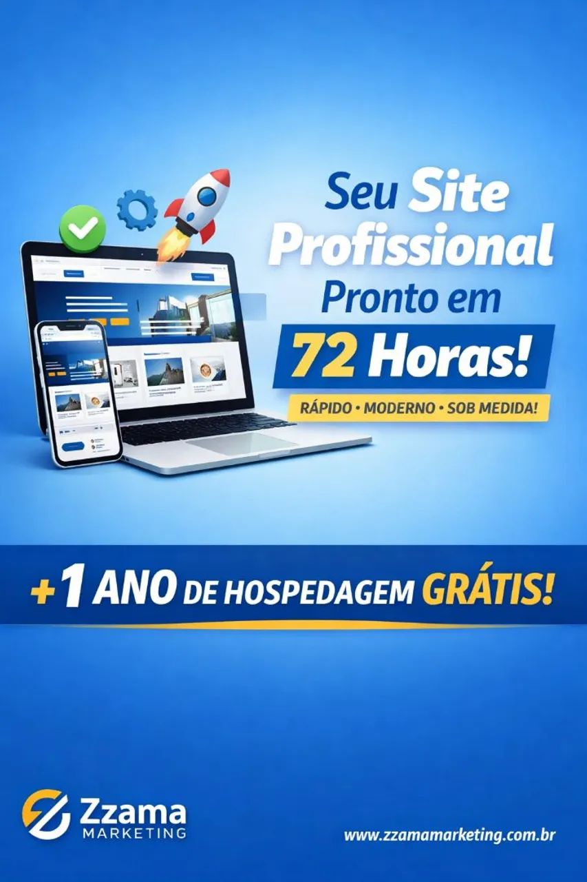 Site profissional em até 72hs