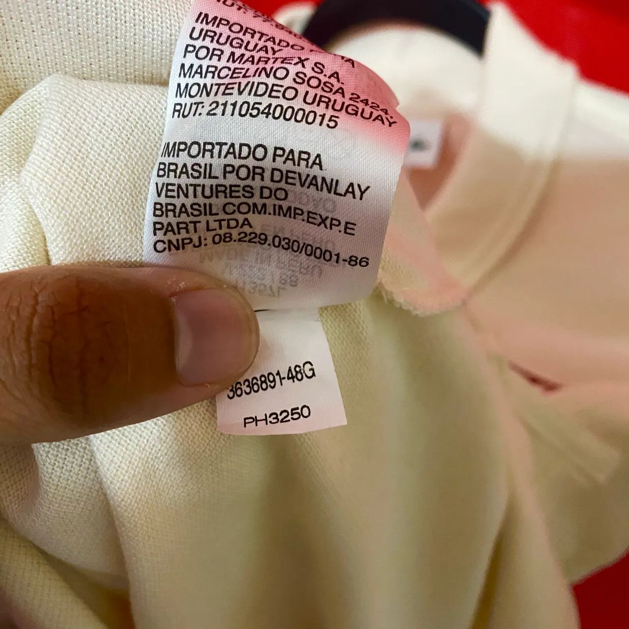 Camisa Polo Lacoste Bege ORIGINAL  - Foto 3