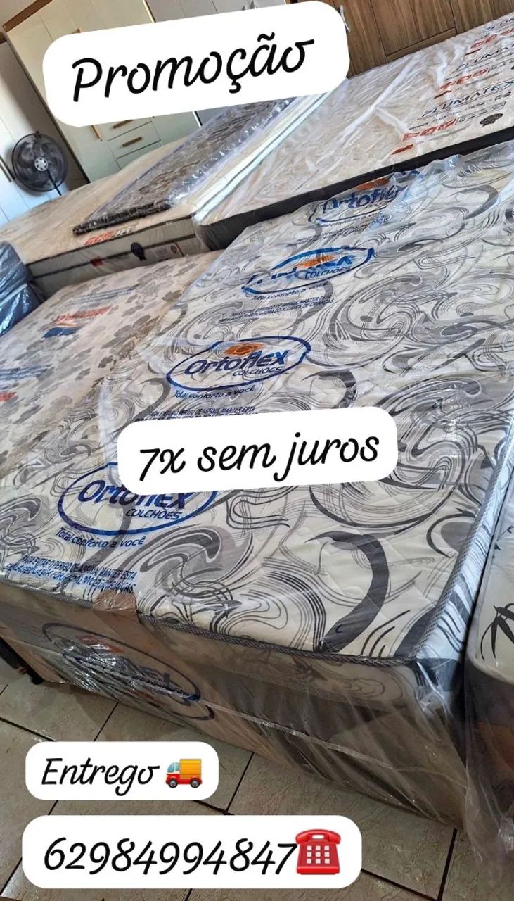 Colchao casal (com molas) novo