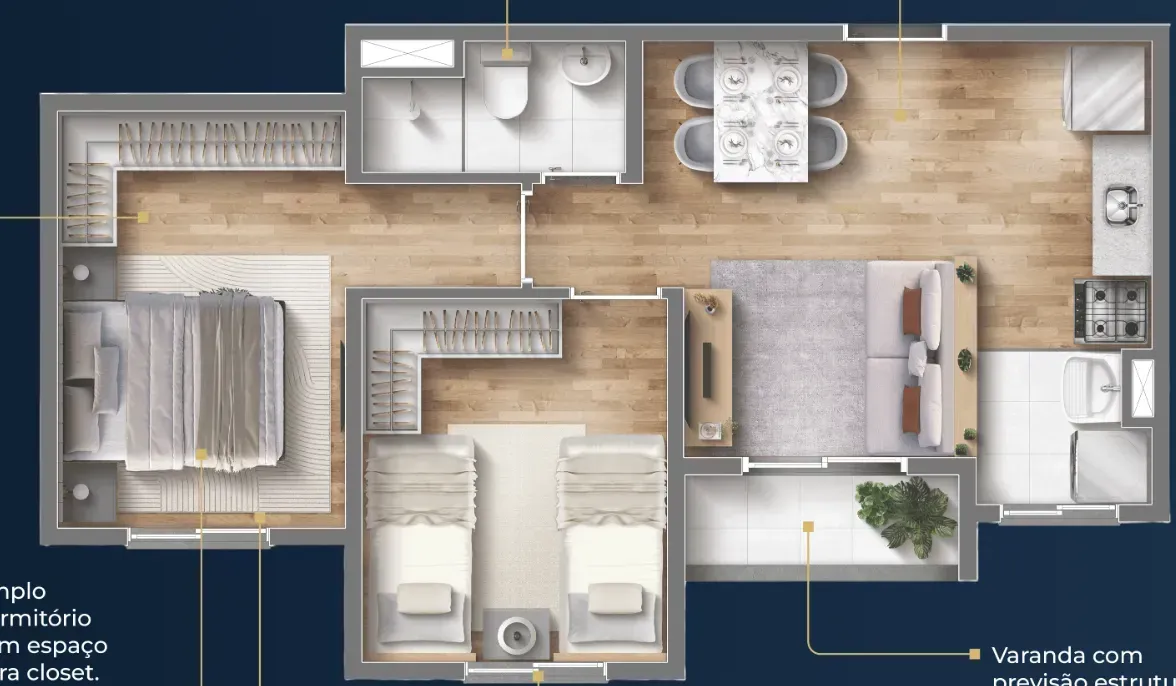 PLANTA 46m²