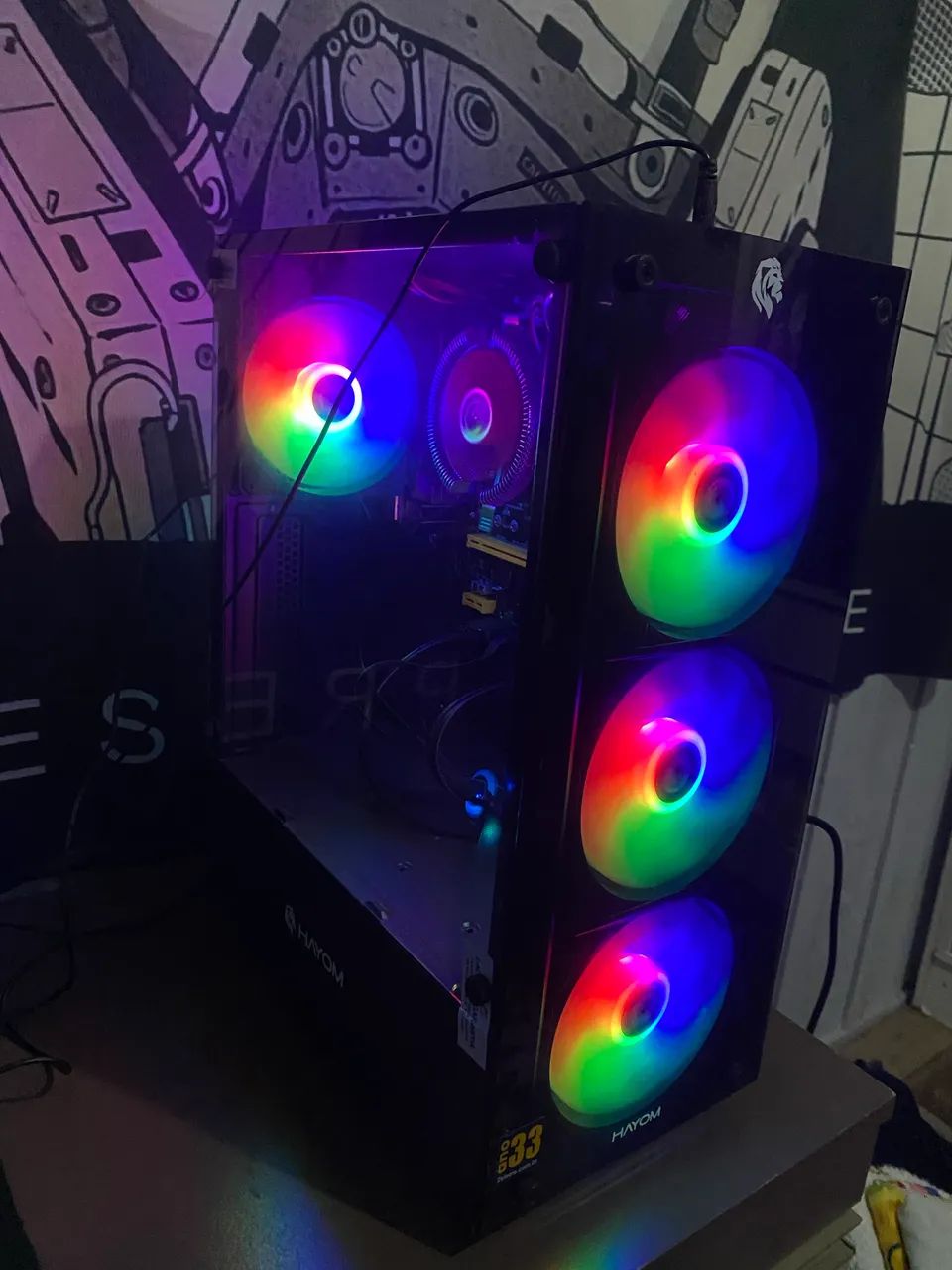 PC Gamer Completo AMD Ryzen 5 5600G + Monitor + Periféricos
