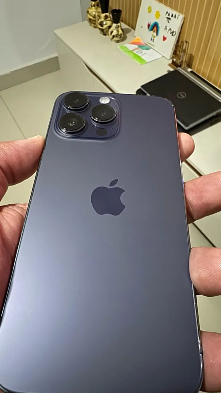 Iphone 14 Pro Max Roxo todo original 128 gigas  - Foto 5