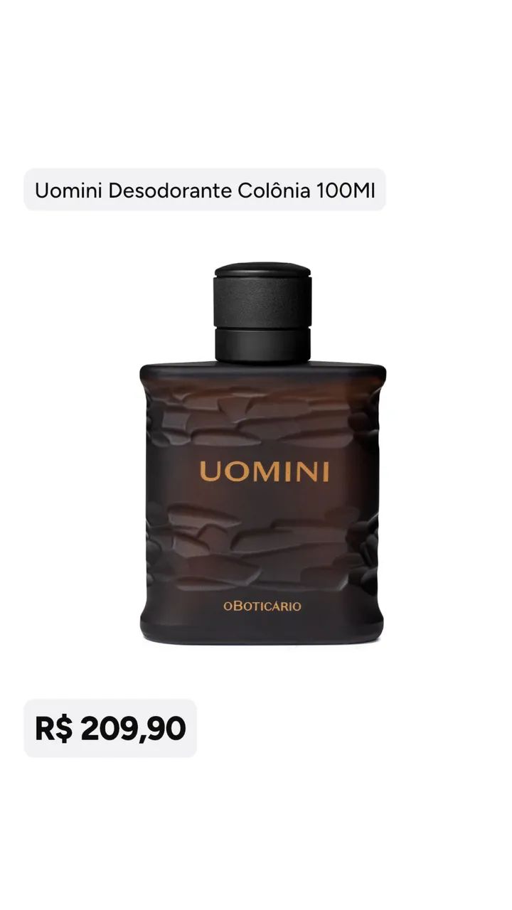 PROMOÇÃO perfume uomini Boticário 
