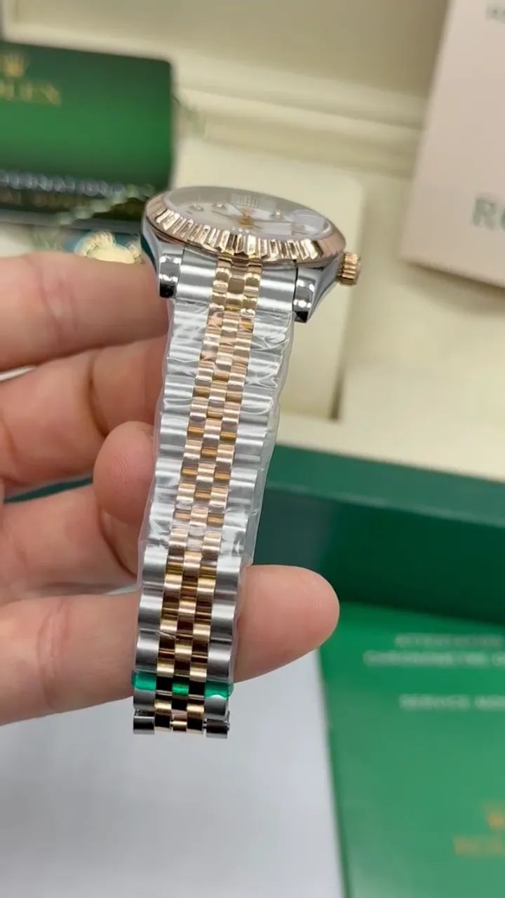 Relógio Feminino Rolex Datejust 31mm Automático + Caixa Rolex Completa - Foto 3