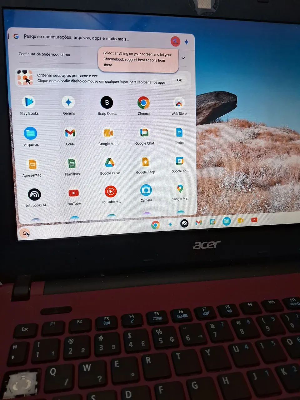 Notebook Acer 14' Vermelho 
