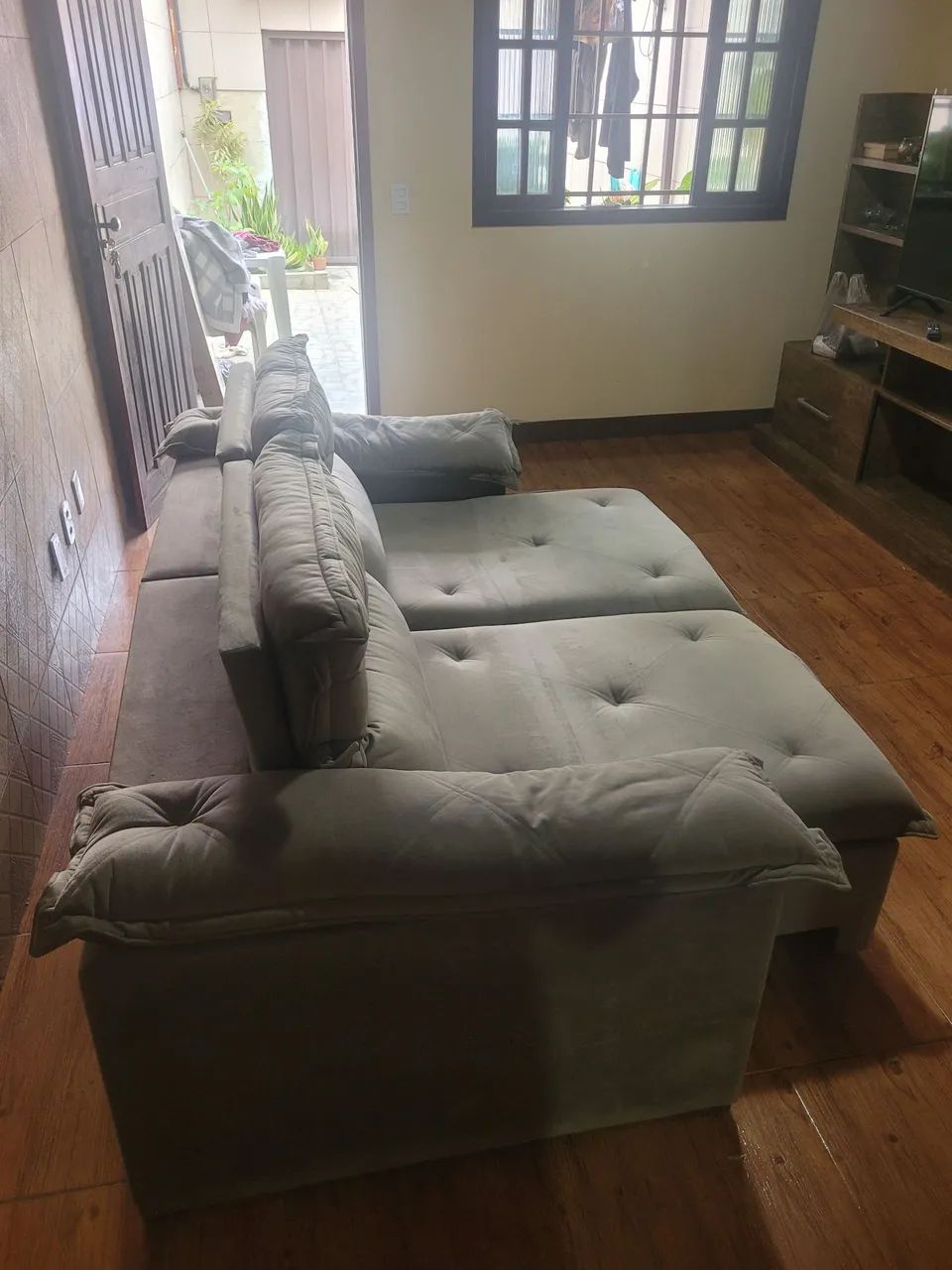 Sofá cinza perfeito estado - Foto 3