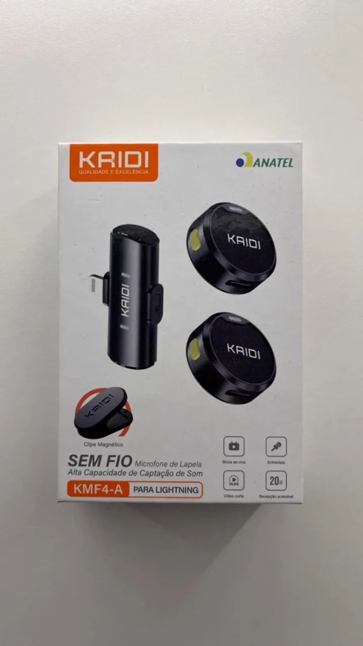 Microfone Bluetooth KAIDI semi novo 