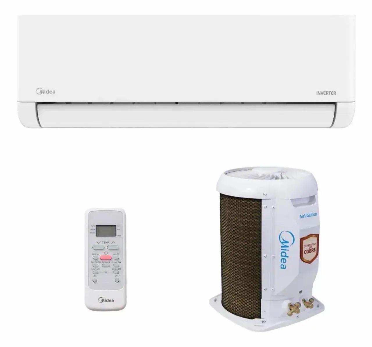 Ar Split Inverter 12000 Midea Airvolution Lite Frio 