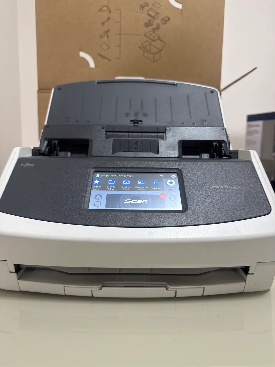Este é um scanner de documentos Fujitsu ScanSnap iX1600 na cor branca. - Foto 4