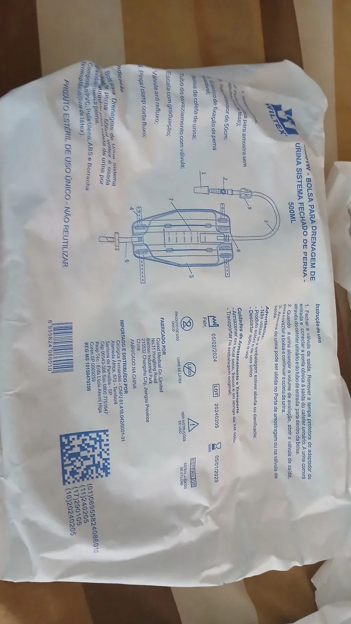 Bolsa coletor de urina 500 ml 20 unidades - Foto 3