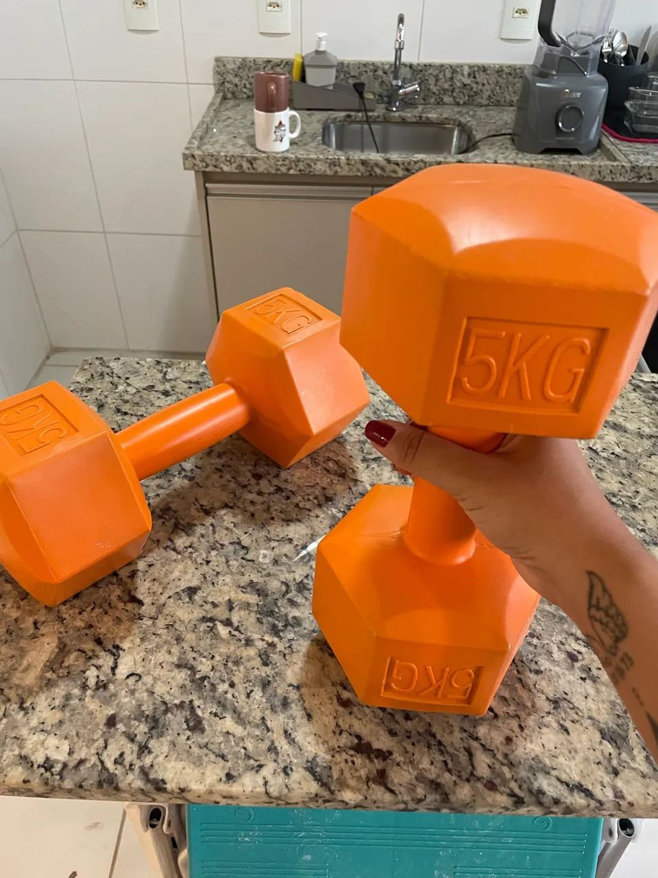 Par de halteres 5kg  - Foto 2