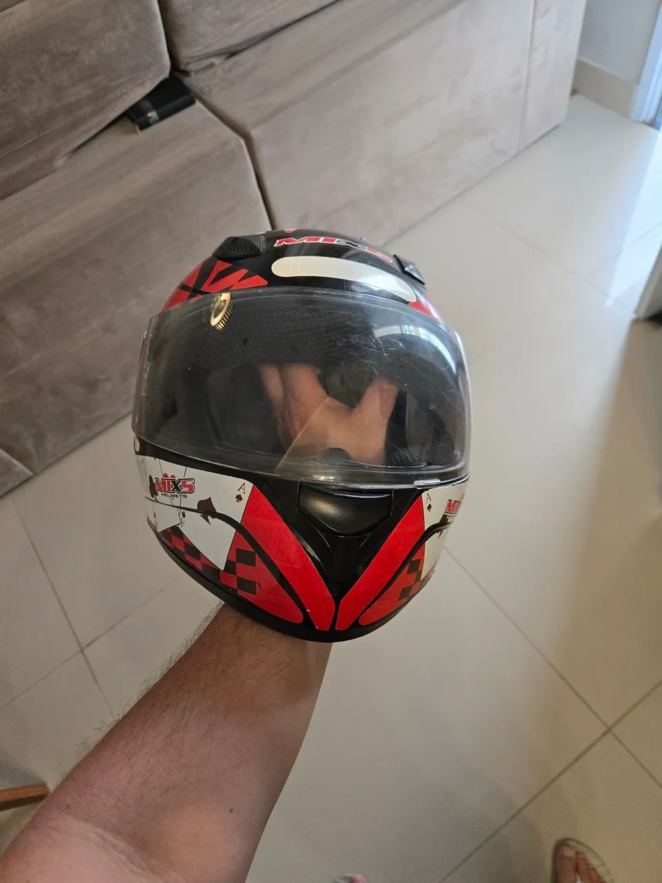 Capacete fokker mix5 tamanho 58 - Foto 3