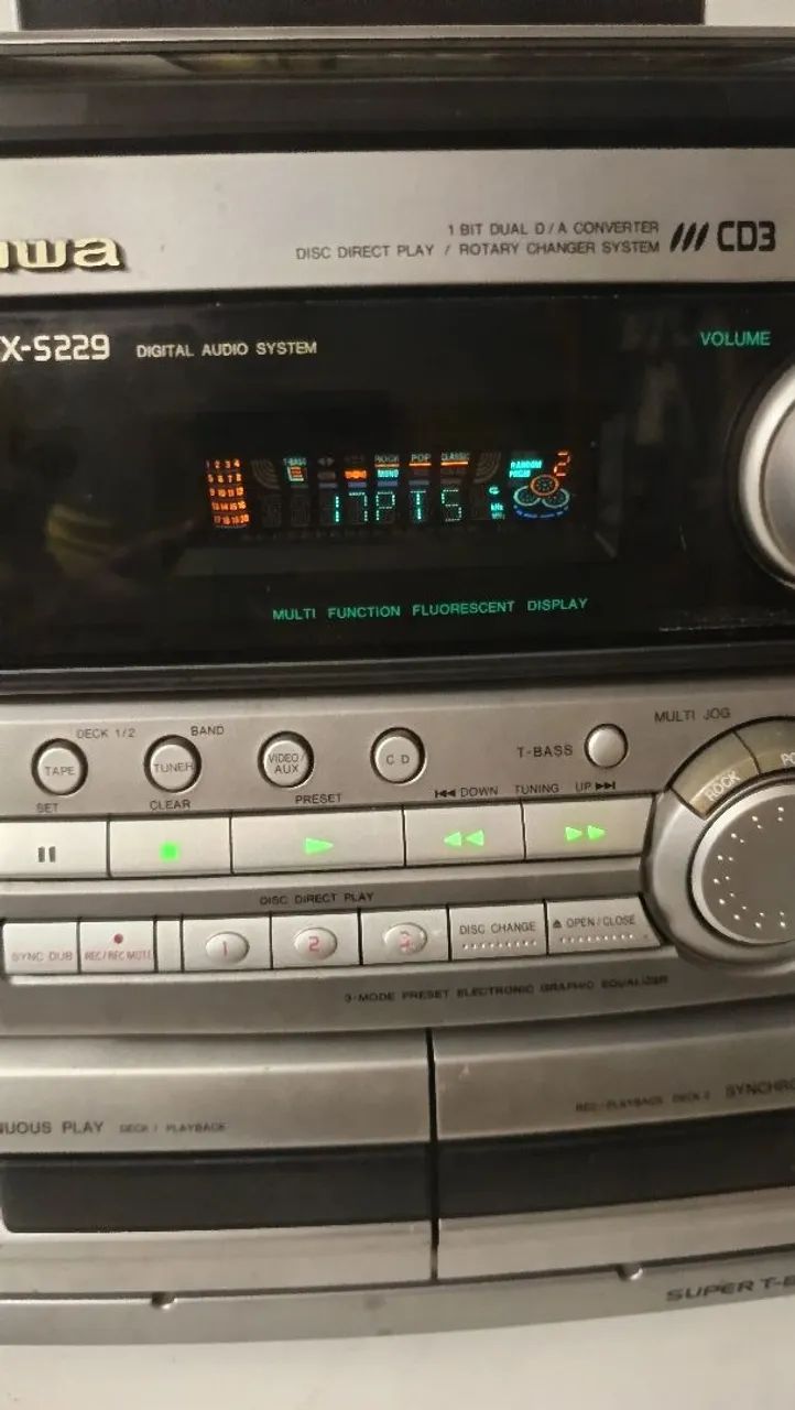 Mini sistem Aiwa com caixas - Foto 4