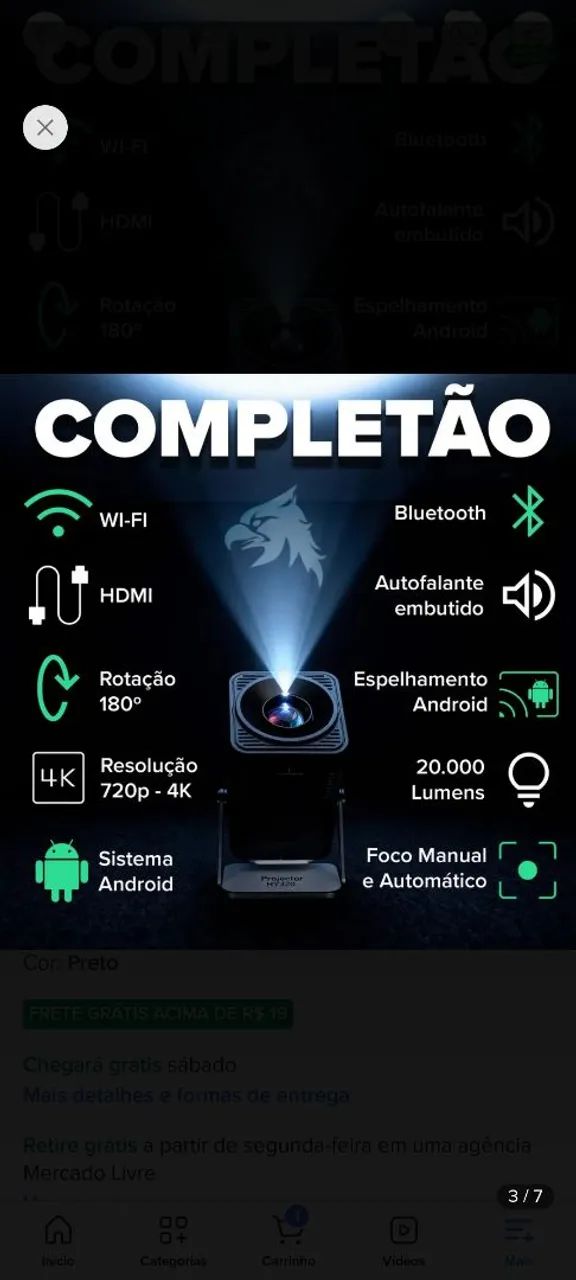 Projetor  - Foto 2