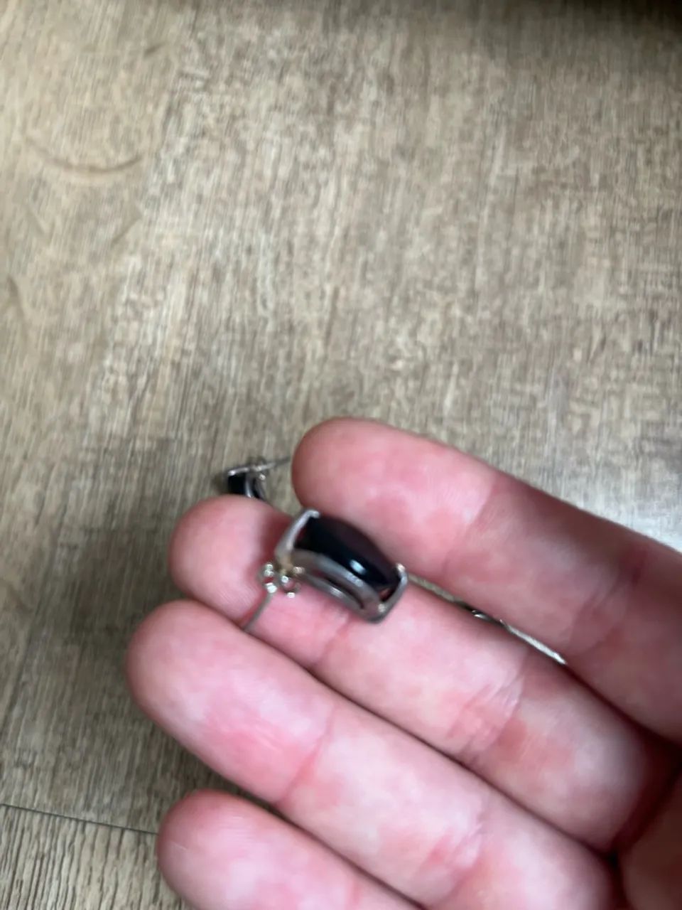 Conjunto Brinco e Anel Ônix Preta - Foto 3