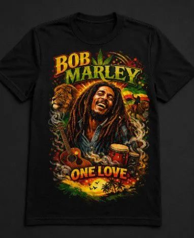 Camisa Bob Marley tamanho P M G GG