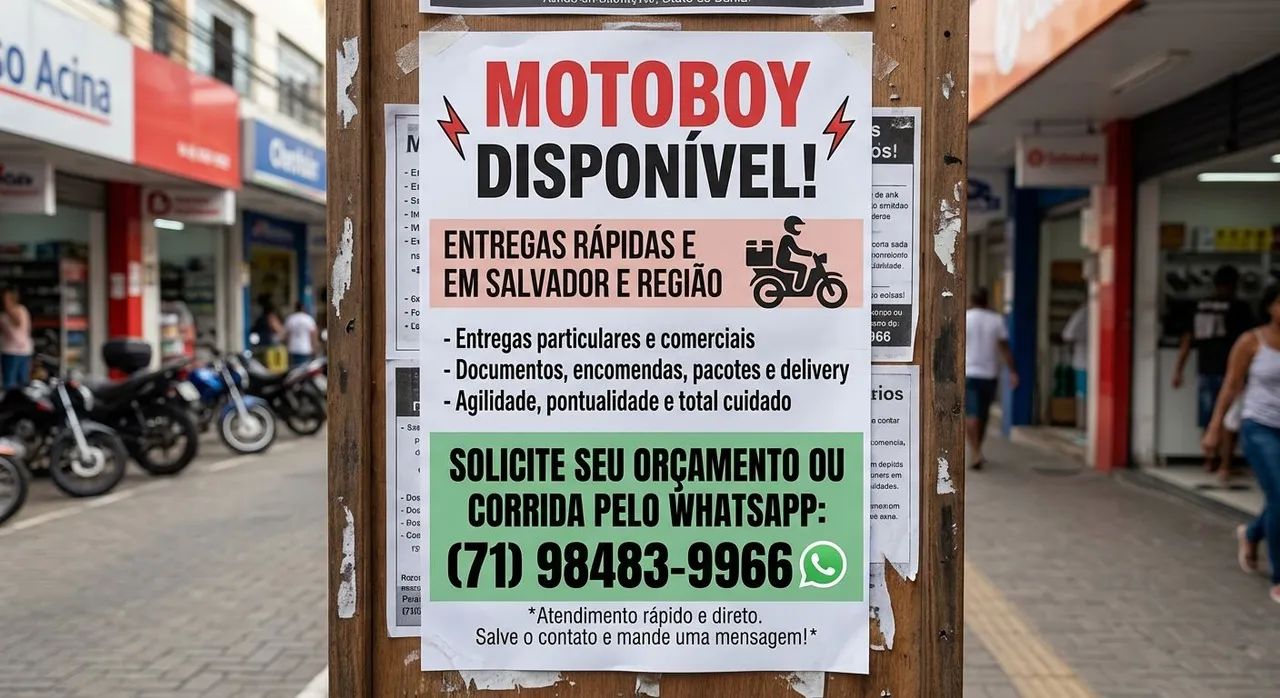 Motoboy disponível 