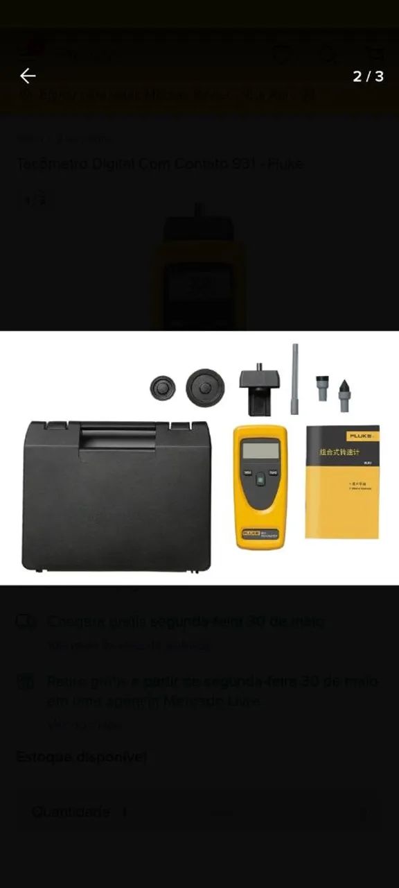 Tacômetro digital Fluke 931  - Foto 4