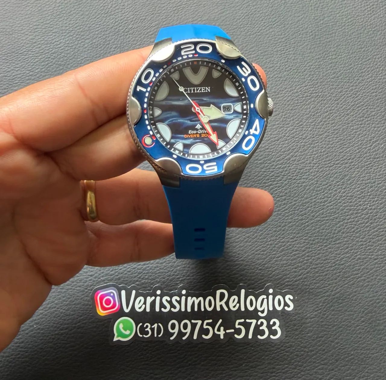 Relógio Citizen New Orca Oceano Versão Especial Semi Novo