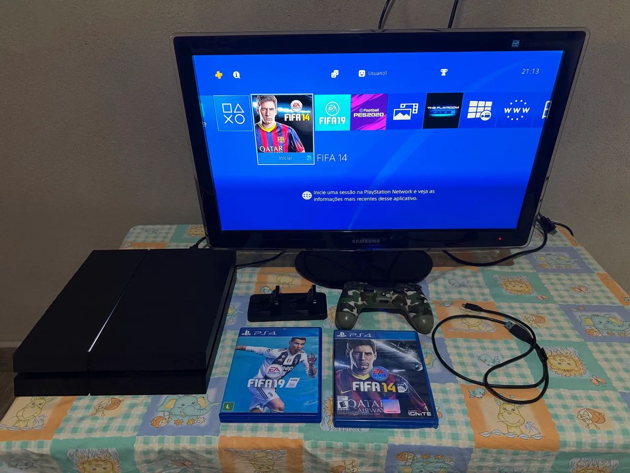 Ps4 fat com dois jogos - Foto 4