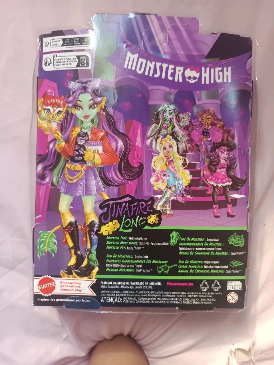 Caixa Monster High Jinafire Long G3 