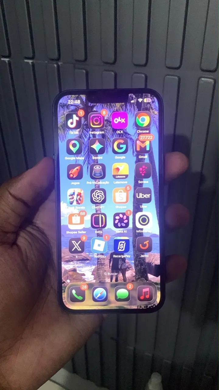 iPhone 13 128 gigas funcionando tudo 100% tudo original  - Foto 5