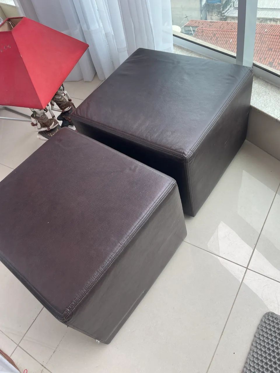 Puff com rodinhas tok stok  - Foto 4