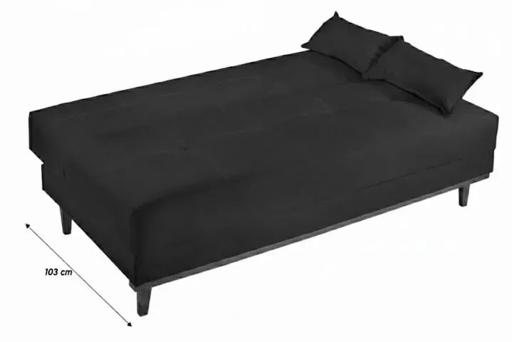 Sofá cama cinza grafite (dividimos em ate 10x sem juros) - Foto 2