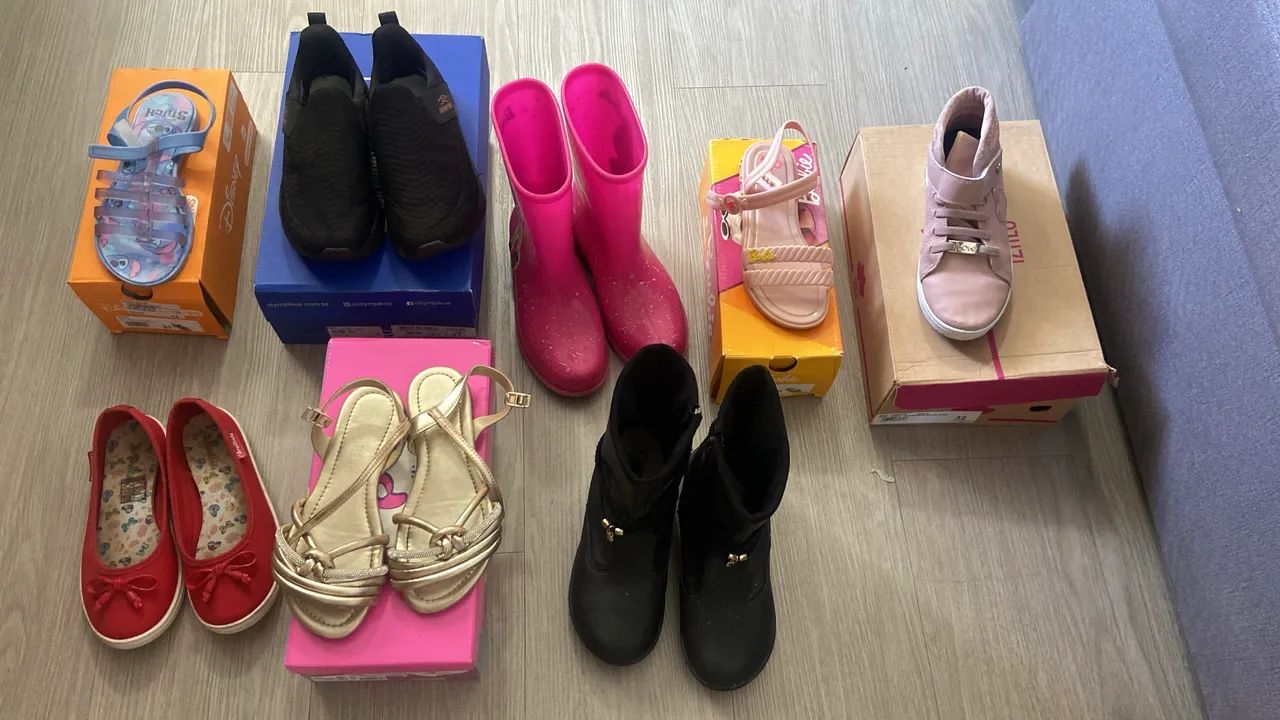 Sapatos infantis 31 a 33
