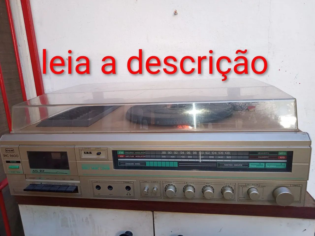 Toca disco antigo  som 3 x 1 CCE 