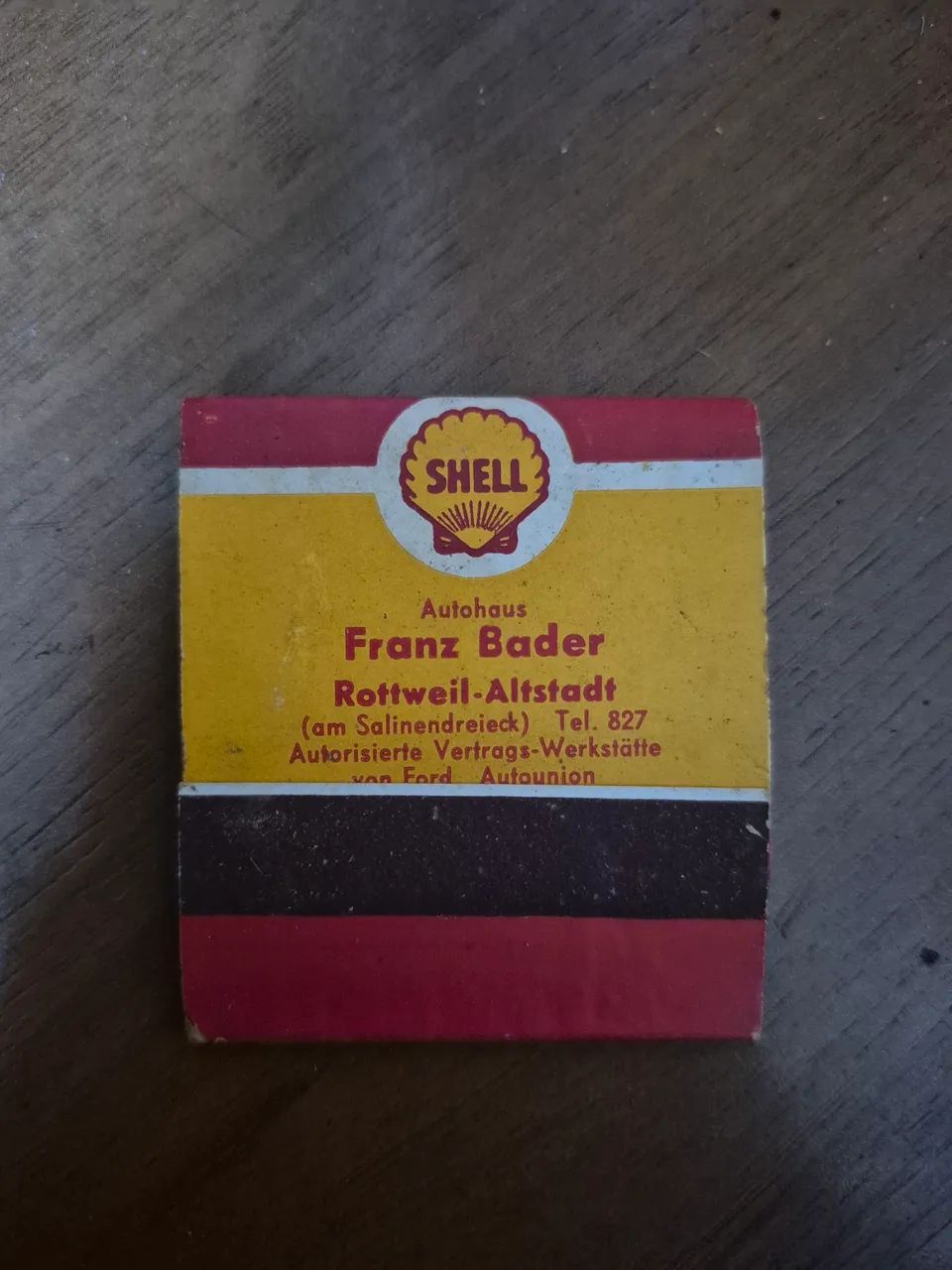 Caixa de Fósforos Shell Alemã Antiga  - Foto 2