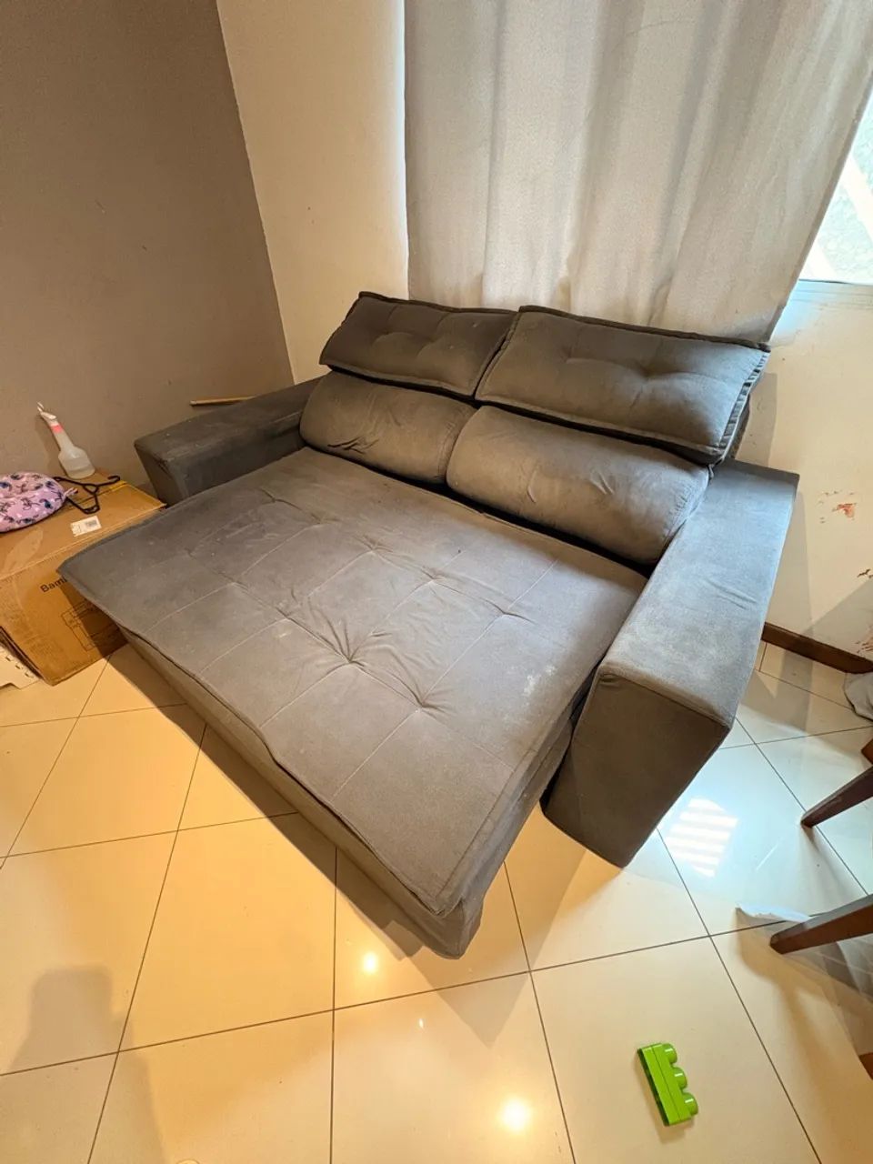 Sofá Retrátil e Reclinável 2 Lugares - Grande e Confortável - Foto 3