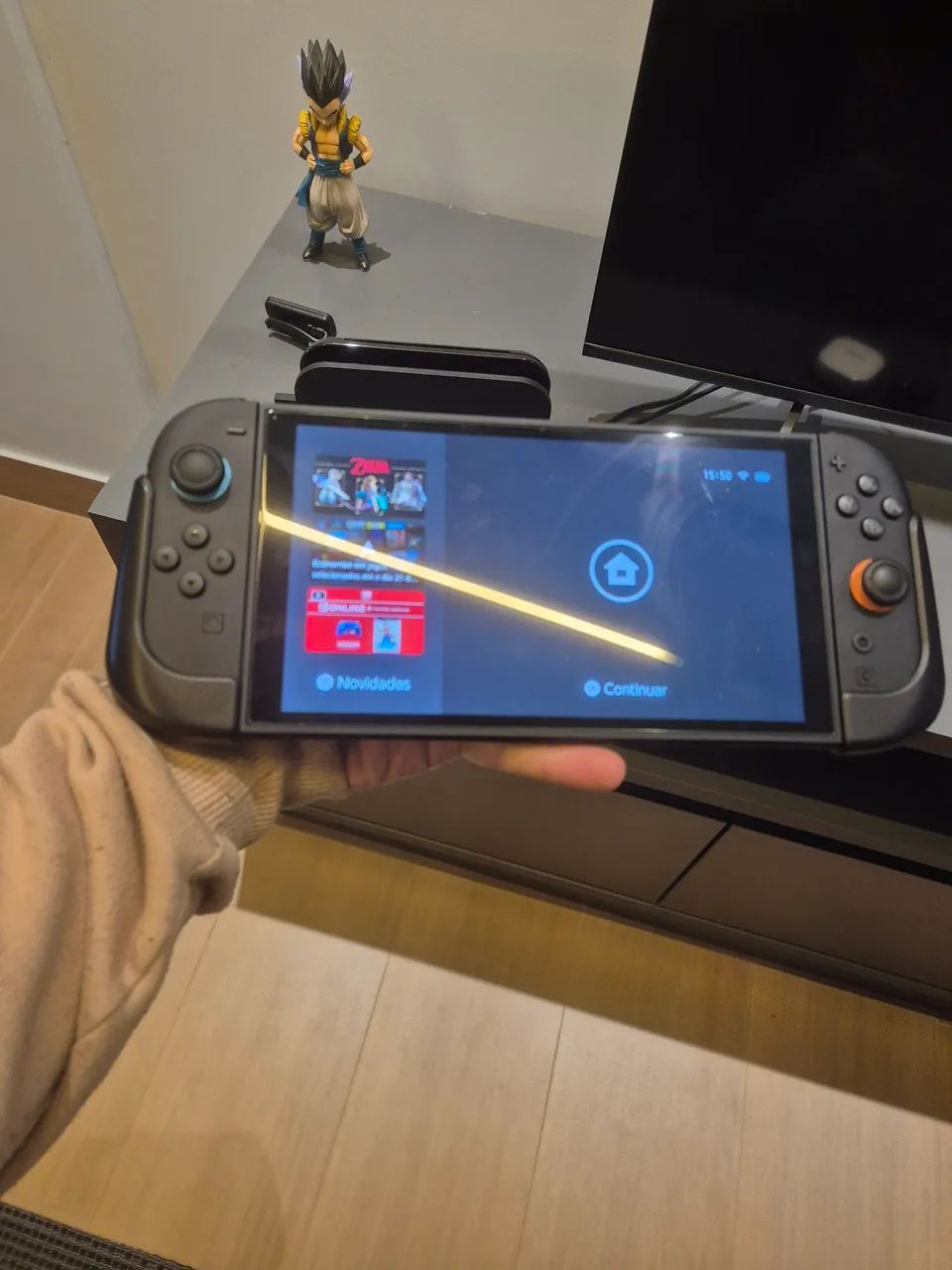 Nintendo switch 2 + 4 Jogos - Foto 3