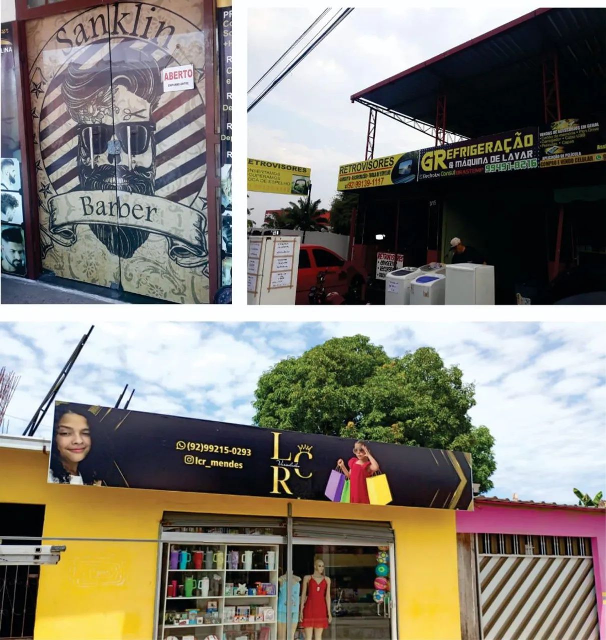 Fachada em lona impressa e ACM