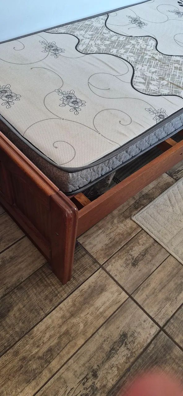 Cama solteiro madeira maciça  - Foto 4