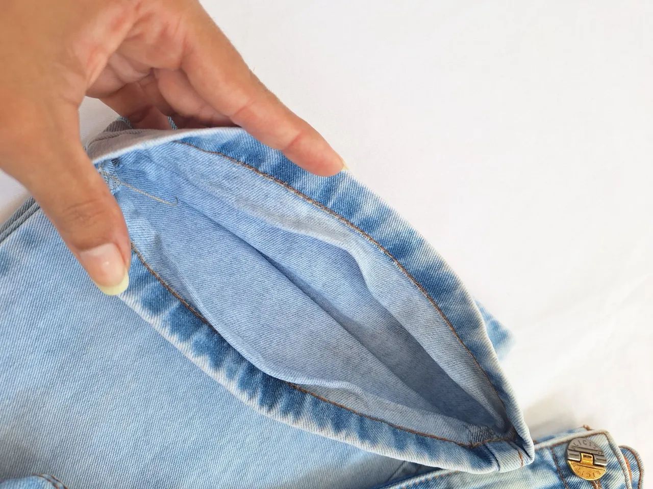Calça jeans claro n° 42 FEMININA  - Foto 4